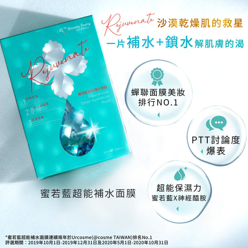 [AUTHORIZED PRODUCT] REJUVENATE DEEP HYDRATION MASK (5PC)