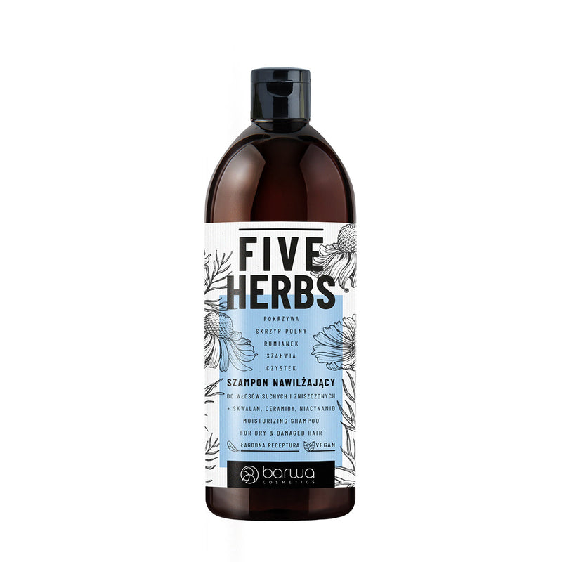 FIVE HERBS - Moisturizing Shampoo for dry & damage hair 480ml