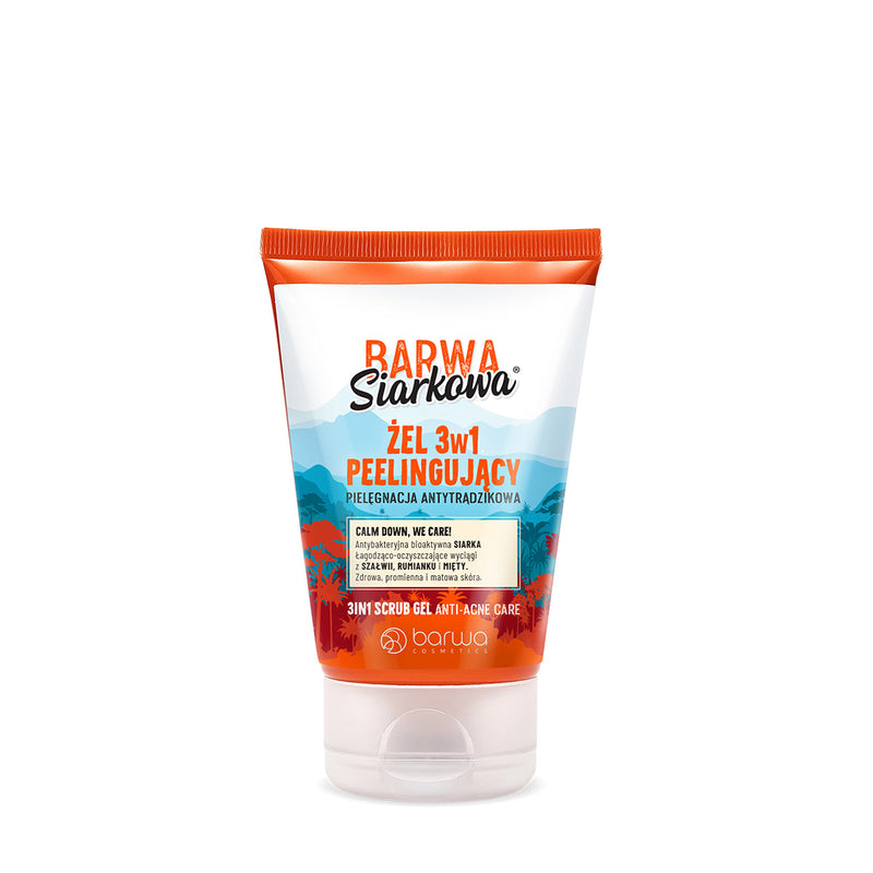 BARWA Siarkowa - 3in1 scrub gel anti-acne care 120ml