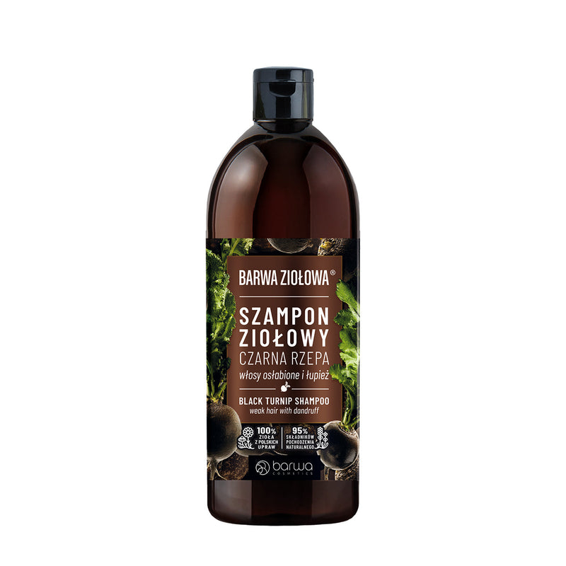 BARWA ZIOŁOWA - HERBAL SHAMPOO BLACK TURNIP 480ML