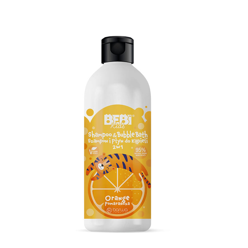 BEBI Kids - Shampoo & bubble bath for children 2in1 - Orange 500ml