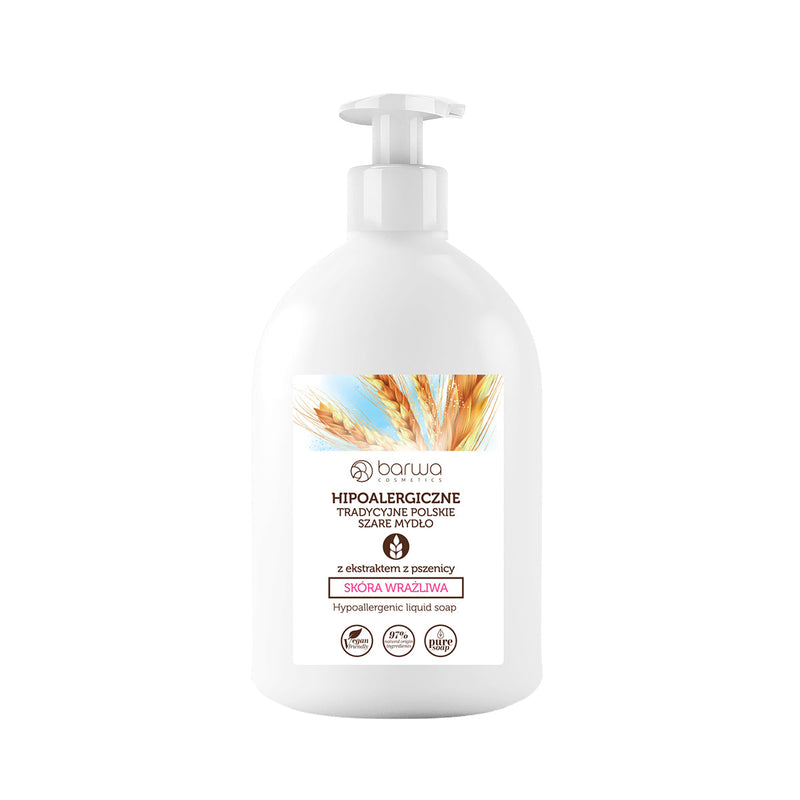 barwa COSMETICS - Hypoallergenic liquid soap with wheat extract for sensitive skin 500ml