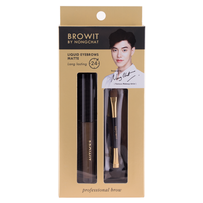 BROWIT - 液體啞光眉筆 02#深朱古力色 Dark Chocolate