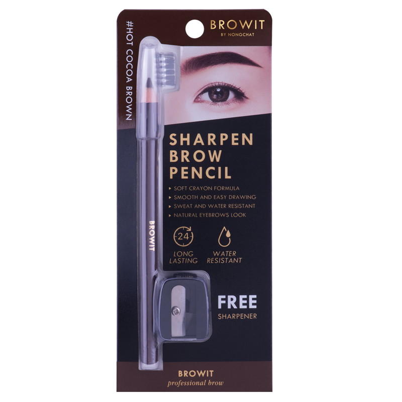 Sharpen Brow Pencil 1.14g Browit #Hot Cocoa Brown (Y2021)