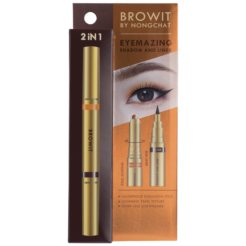 Eyemazing Shadow and Liner 0.60g+0.85ml Browit #Copper Crown