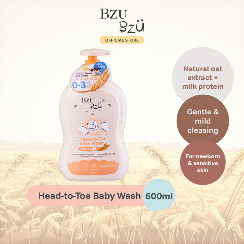 Baby Head-to-Toe Wash (Oat+ Milk) - 600ml