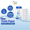 Wet Toilet Paper (8 Wipes x 6 Packs) Flushable