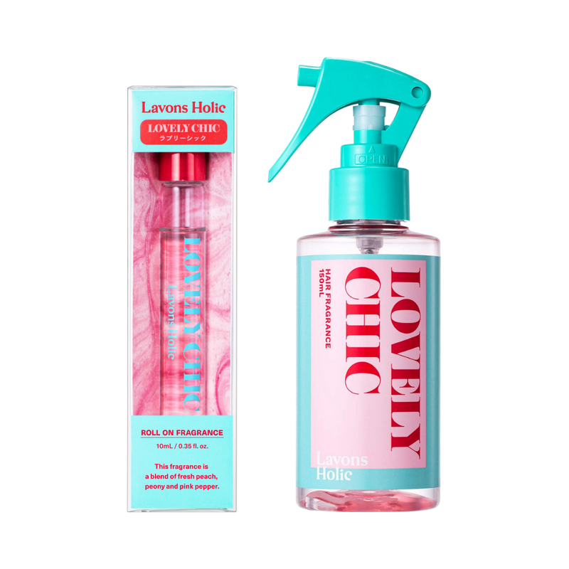 Hair Mist & Rolling Fragrance Set - LOVELY CHIC (Roll On Fragrance+Hair Fragrance)