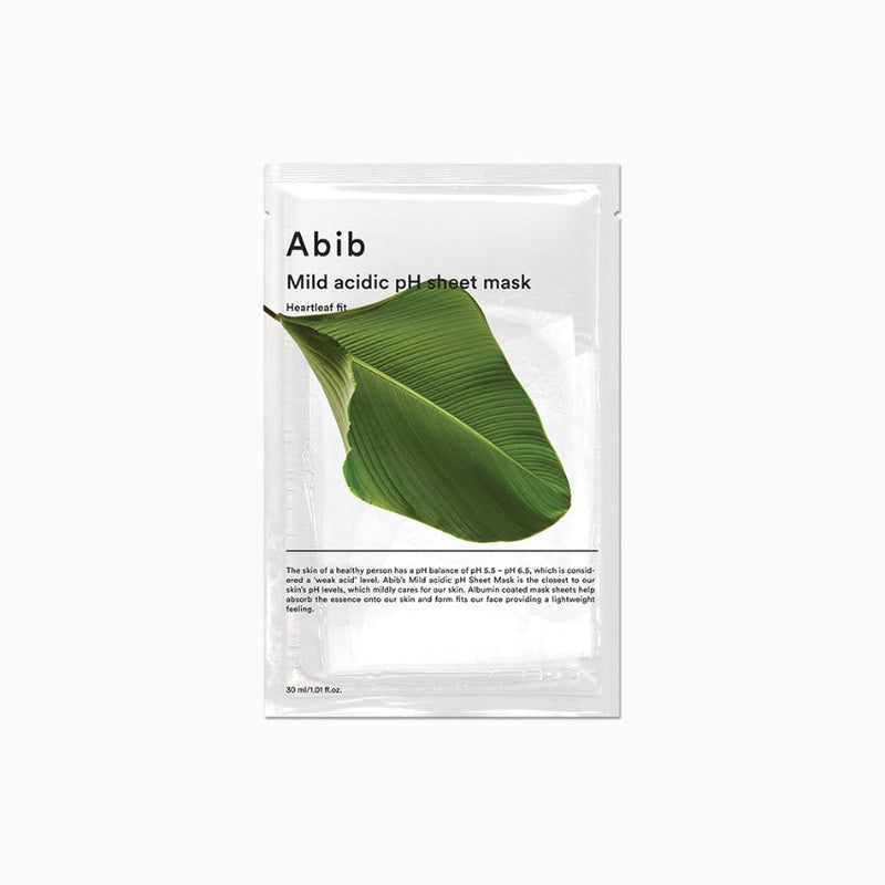 Mild Acidic pH Sheet Mask- Heartleaf FIT (10pcs)