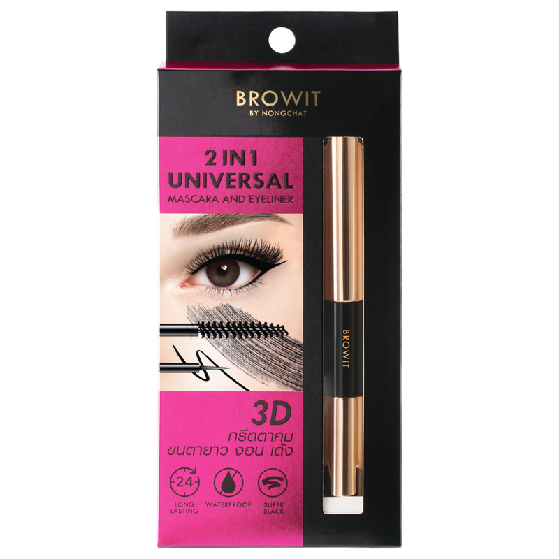 BROWIT - 2in1 睫毛膏&眼線液雙效筆 #烏黑 Jet Black