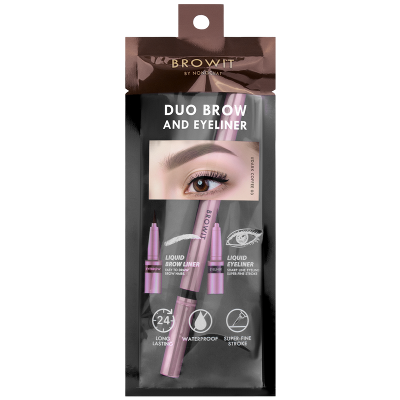 Duo Brow And Eyeliner 0.35ml+0.2ml Browit #Dark Coffee 03