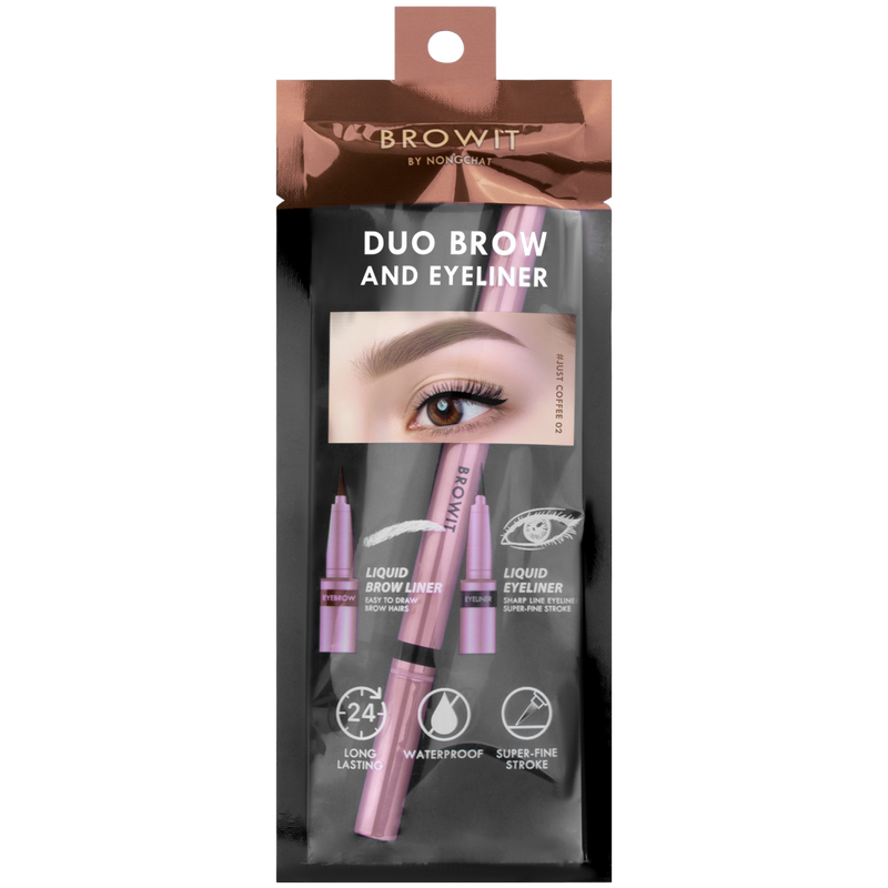 Duo Brow And Eyeliner 0.35ml+0.2ml Browit #Just Coffee 02