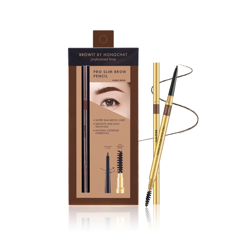 Pro Slim Brow Pencil 0.06g Browit #Cherry Brown (Y2021)