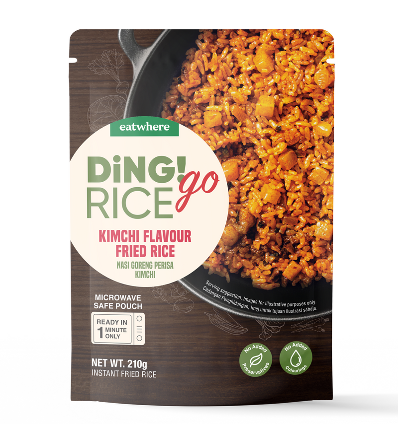 DING GO RICE KIMCHI FLAVOUR FRIED RICE 210G