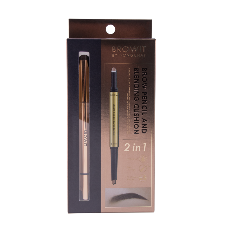 Brow Pencil And Blending Cushion 0.16+0.45g Browit #Natural Brow