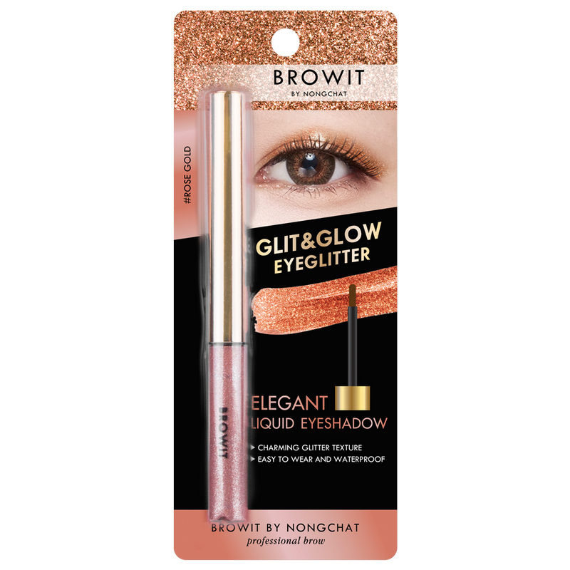 Glit & Glow Eyeglitter 3g Browit #Rose Gold