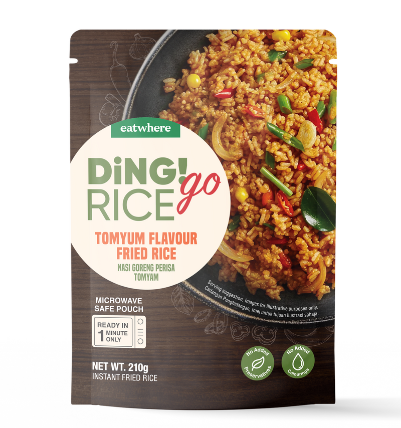 DING GO RICE TOMYUM FLAVOUR FRIED RICE 210G