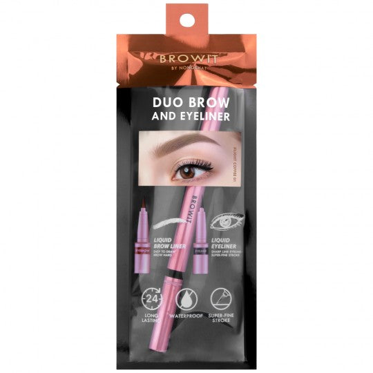 Duo Brow And Eyeliner 0.35ml+0.2ml Browit #Light Coffee 01