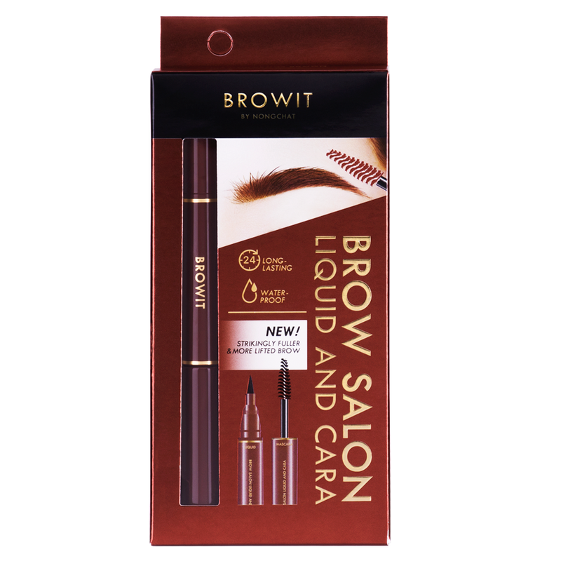 Brow Salon Liquid and Cara 1ml+3.5g Browit 02 Gorgeous Brown (Y2021)