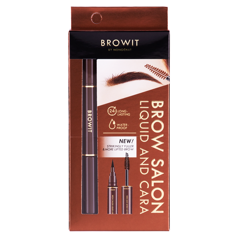 Brow Salon Liquid and Cara 1ml+3.5g Browit 03 Glam Night Brown (Y2021)