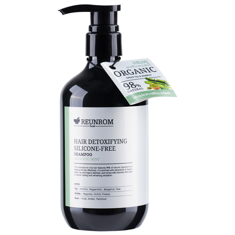 Hair Detoxifying Silicone-Free Shampoo 500ml Reunrom Aromatic Mint