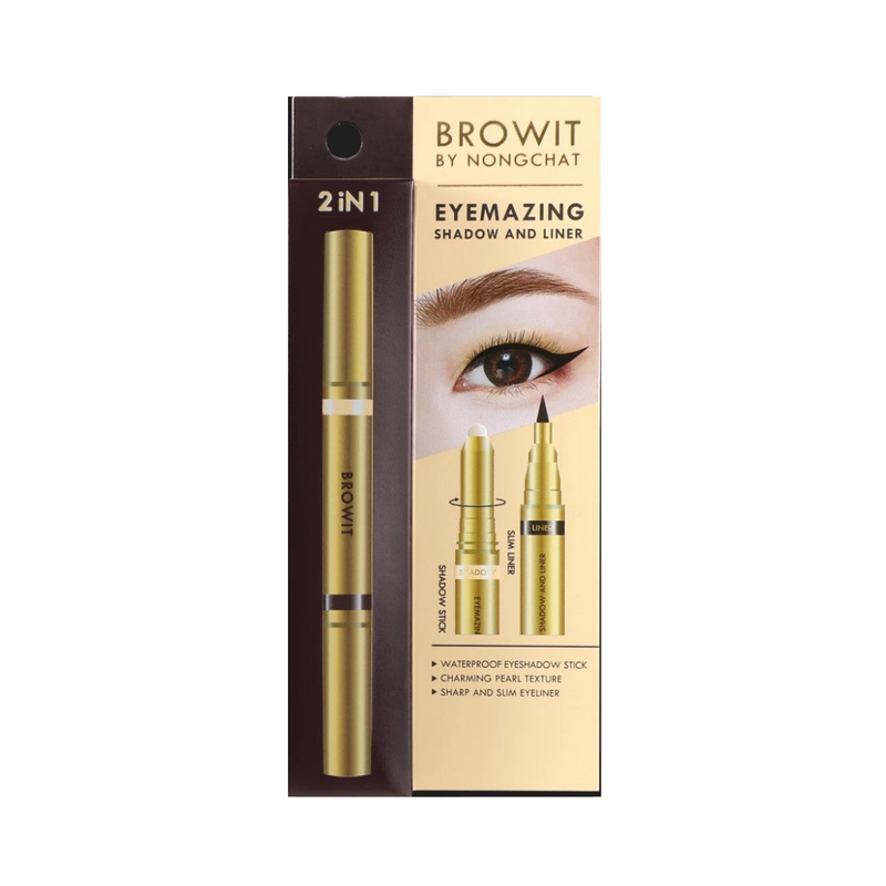 Eyemazing Shadow and Liner 0.60g+0.85ml Browit #Shining Pearl