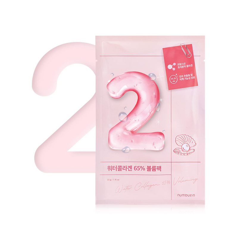 No.2 Water Collagen 65% Voluming Sheet Mask (4ea)