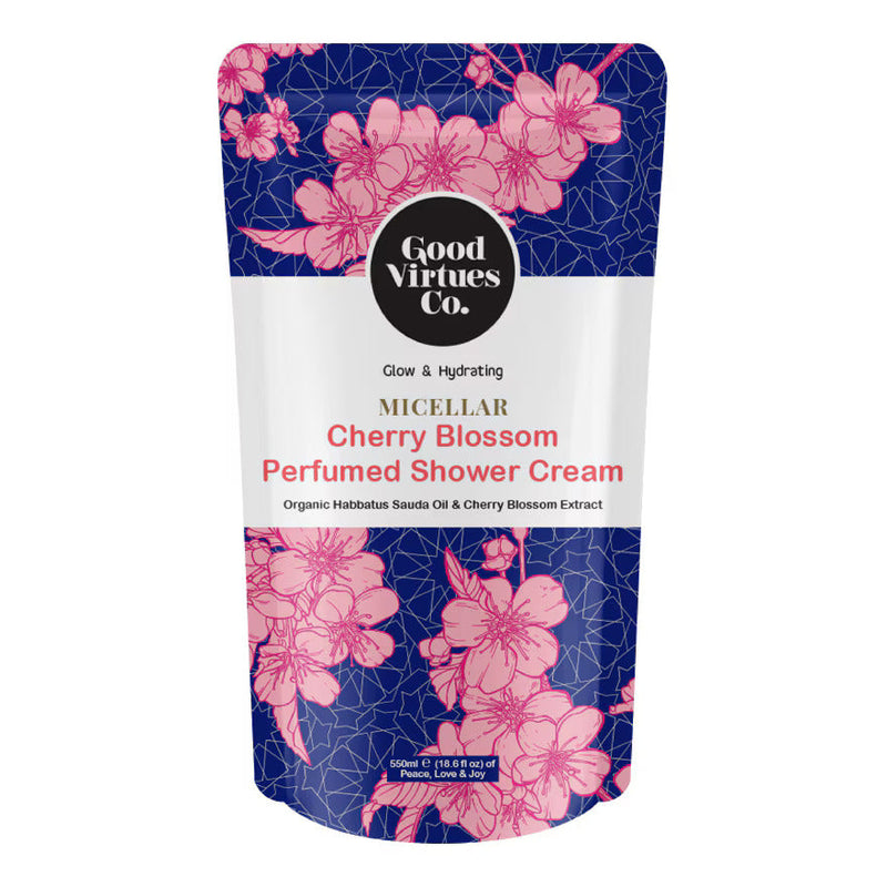 Micellar Cherry Blossom Perfumed Shower Cream Refill Pack 550ml