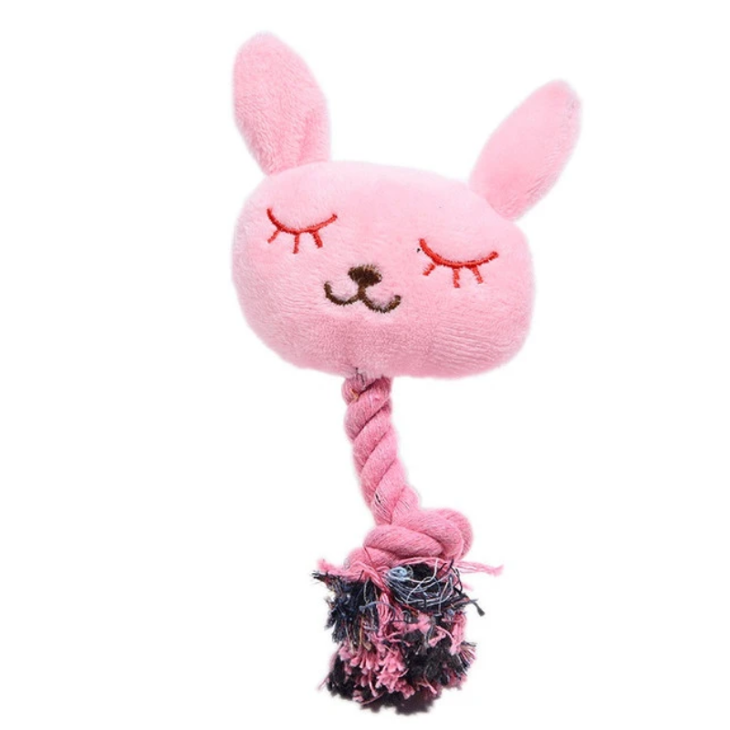 Bite-resistance and molar tooth sounding toy-E style bunny
