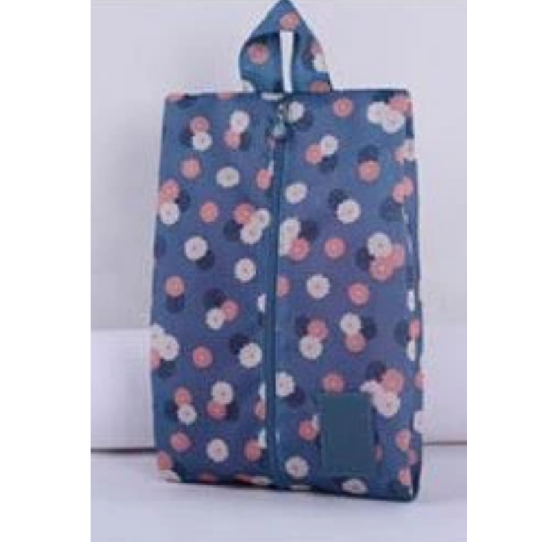 Waterproof Shoes Bag - Set C Blue Flower