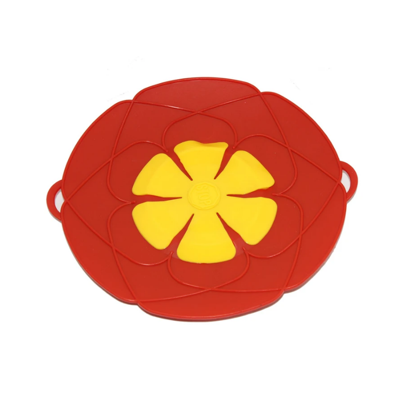 Spill Proof Silicone Pot Lid - Red