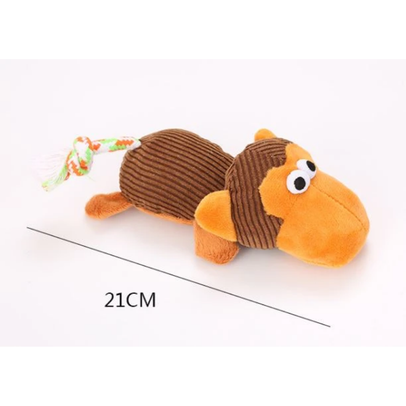 Animal shape pet toy-brown monkey