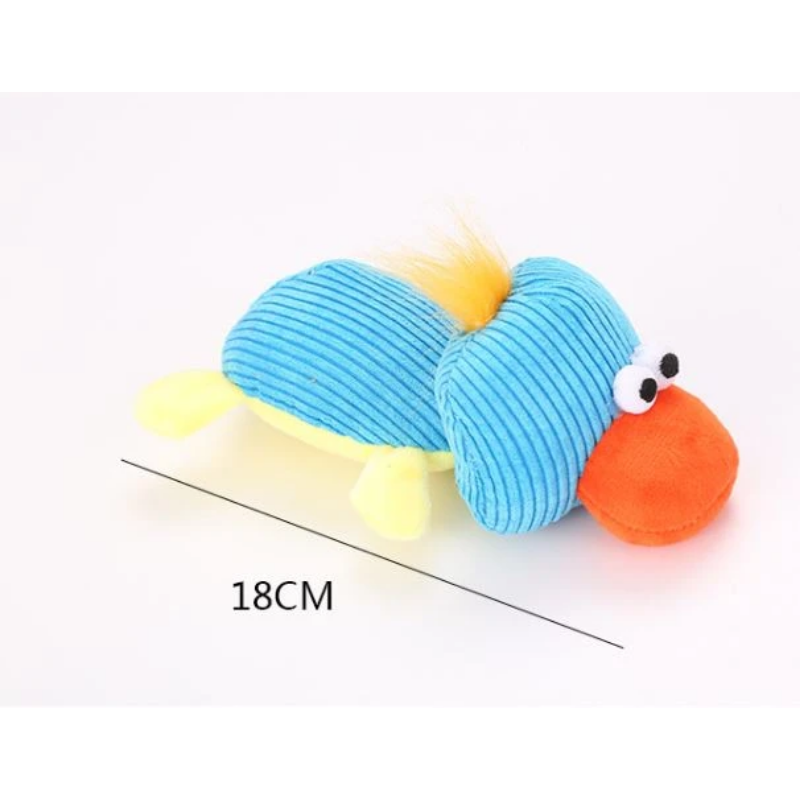 Animal shape pet toy - Blue Duck