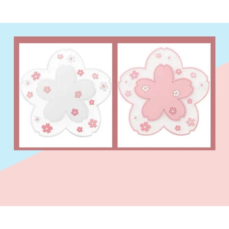 Cherry Blossom Coaster-White (Large)