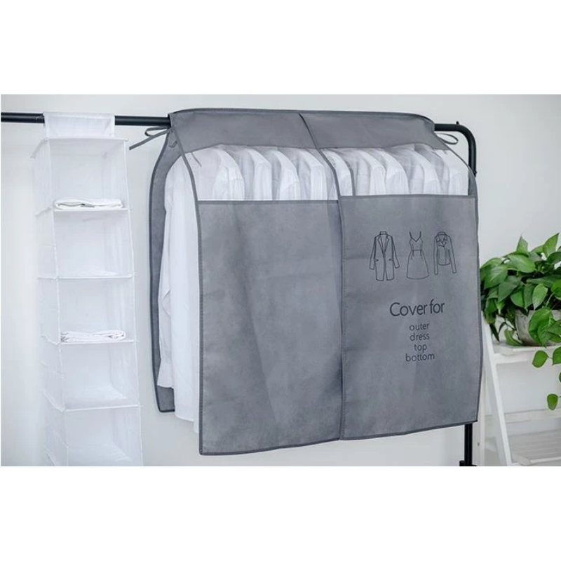 Clothes dust cover-gray