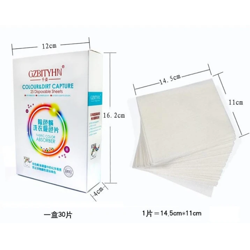 30 pcs stain-repellent laundry sheet