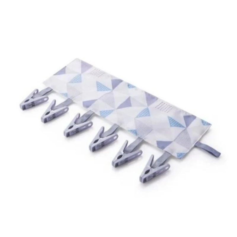 Multi-functional Fastening Tape Clothes Clip - Plaid