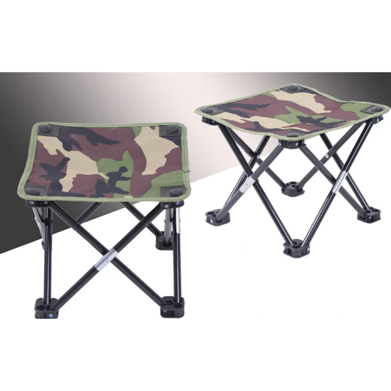 Portable camouflage folding stool