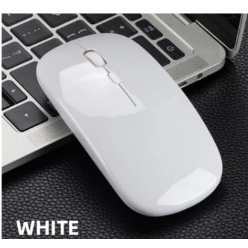 Mute wireless mouse-white