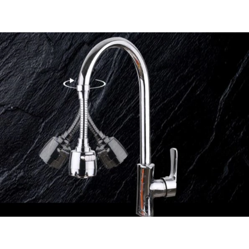 Splash-proof pressurized stainless steel faucet shower