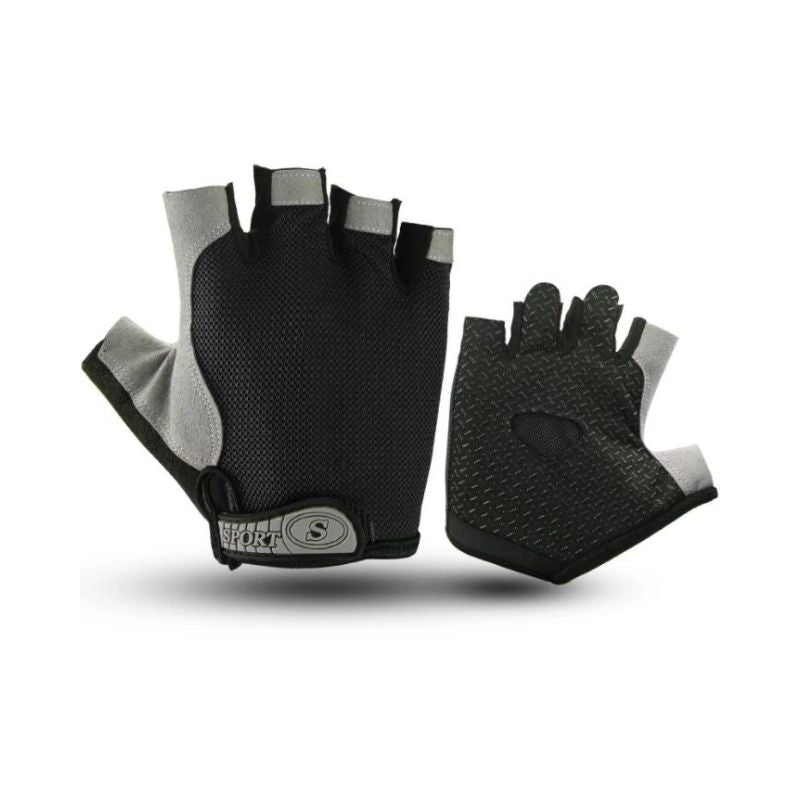 Thin half-finger non-slip sunscreen gloves (bicycle/outdoor climbing use)-M