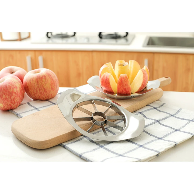 Stainless steel apple cutter