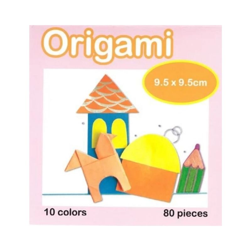 10-color single-sided handmade color origami (9.5*9.5cm- 80 sheets)
