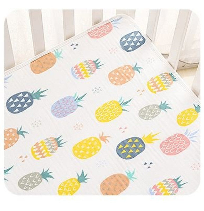 Pee-resistant Baby Sleeping Mat 70*90cm - Pinapple