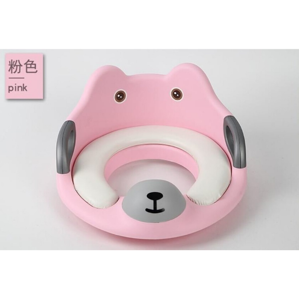 Baby Toilet Seat with handle - Pink