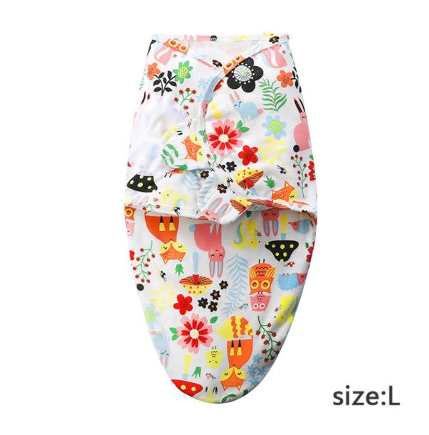 Pure cotton soft and comfortable baby wrap - Color flowers - L