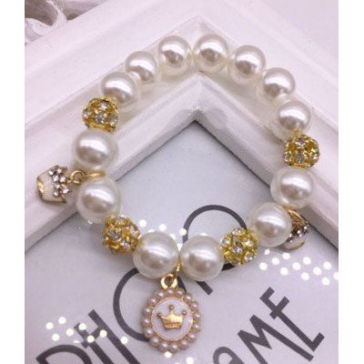Children's Pearl Bracelet-Crown