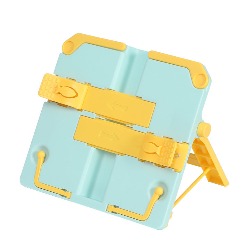 Reading Artifact Multifunctional Portable Reading Stand-Yellow Blue