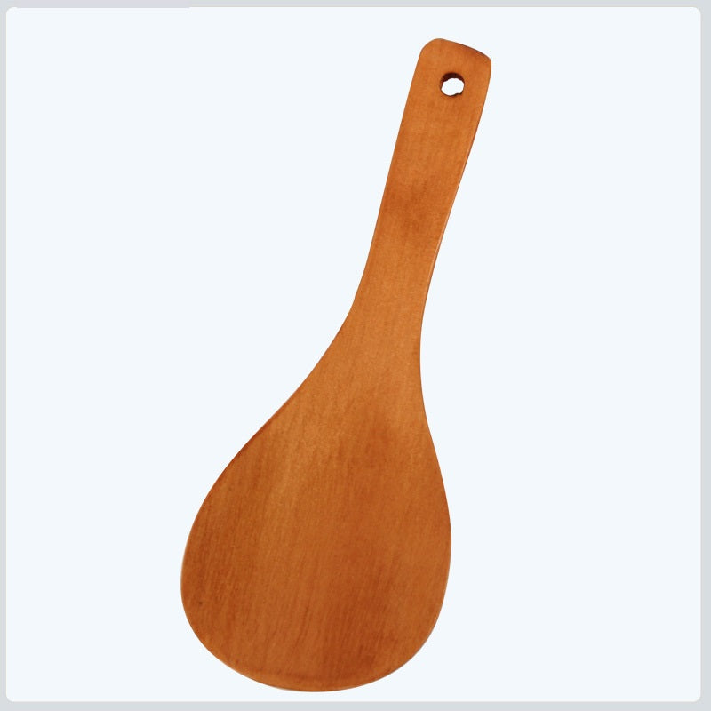 Creative wooden rice spoon-C round