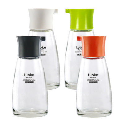 170ML Japanese Style Soy Source Glass Bottle in Black